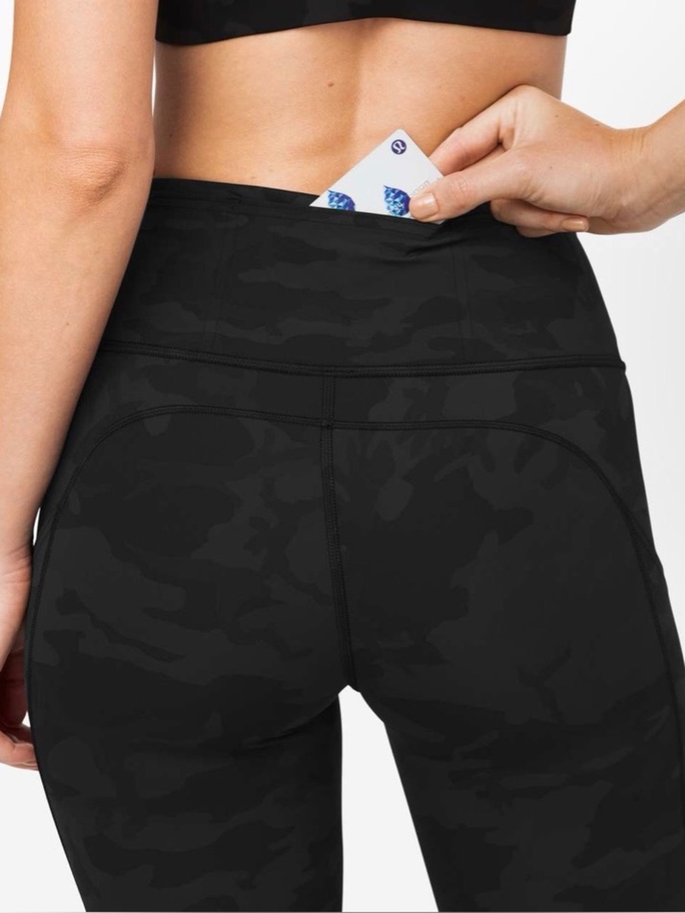 Lululemon Fast and Free Tight Incognito Camo Multi Grey